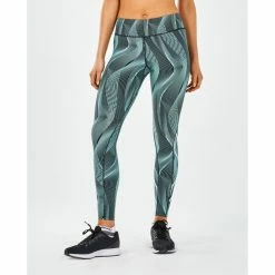 2XU Women's Mid-Rise Print Compression Tights - 2019