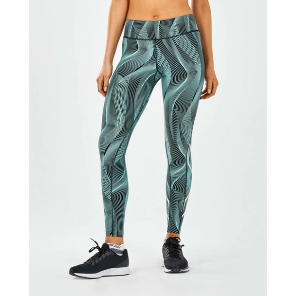 2XU Women's Mid-Rise Print Compression Tights - 2019 1 2XU Women's Mid-Rise Print Compression Tights - 2019