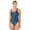 Speedo Women's Trippy Stripe Drop Back Swimsuit - 2017