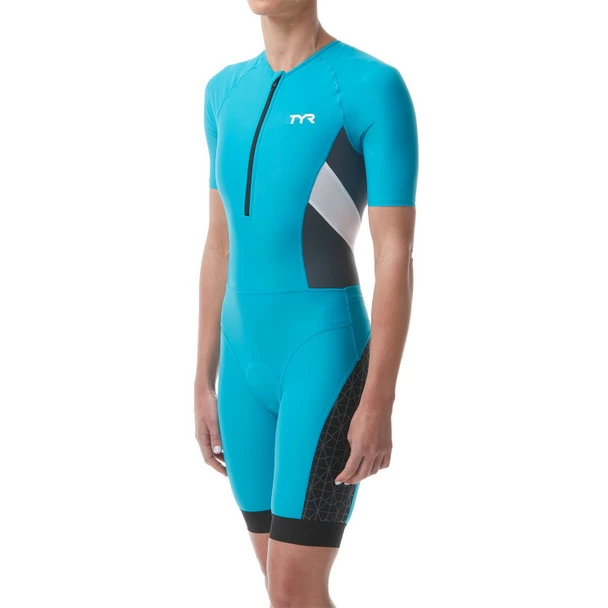 TYR Women's Competitor Short Sleeved Speedsuit - 2023 1 TYR Women's Competitor Short Sleeved Speedsuit - 2023