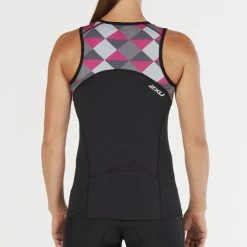 2XU Women's Active Tri Singlet - 2018 -Women's sports Shop WT4866a BLK RPP 02 15649.1517516602