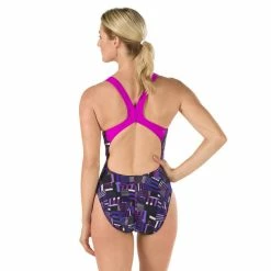 Speedo Women's Trippy Stripe Drop Back Swimsuit - 2017 -Women's sports Shop back 28978.1482849603.1280.1280 89193.1515081605
