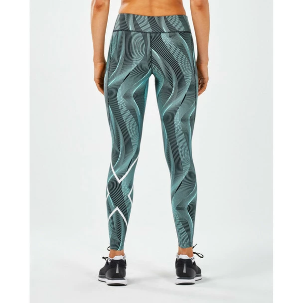 2XU Women's Mid-Rise Print Compression Tights - 2019 2 2XU Women's Mid-Rise Print Compression Tights - 2019 - Image 2