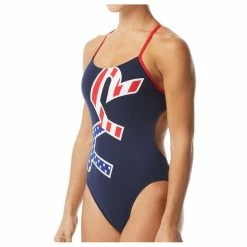 TYR Women's TYR Big Logo USA Cutoutfit Swimsuit - 2021