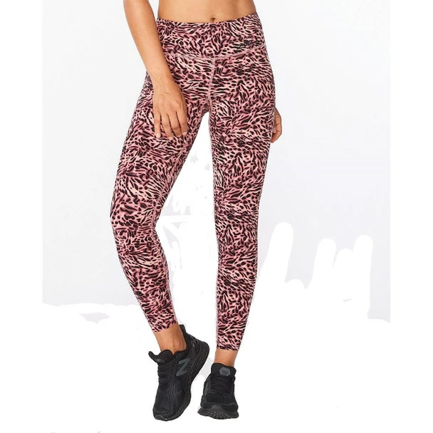 2XU Women's Print Fitness Mid Rise Compression Tights - 2021 1 2XU Women's Print Fitness Mid Rise Compression Tights - 2021